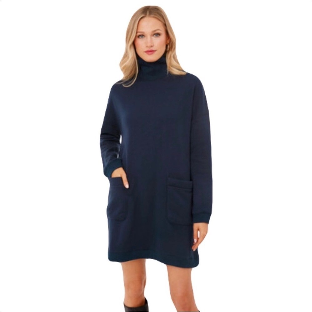 Pomander Place Tuckernuck‎ Porter sweatshirt dress M blue loungewear casual